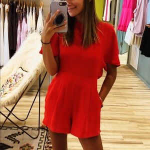 Adelyn Rae red romper